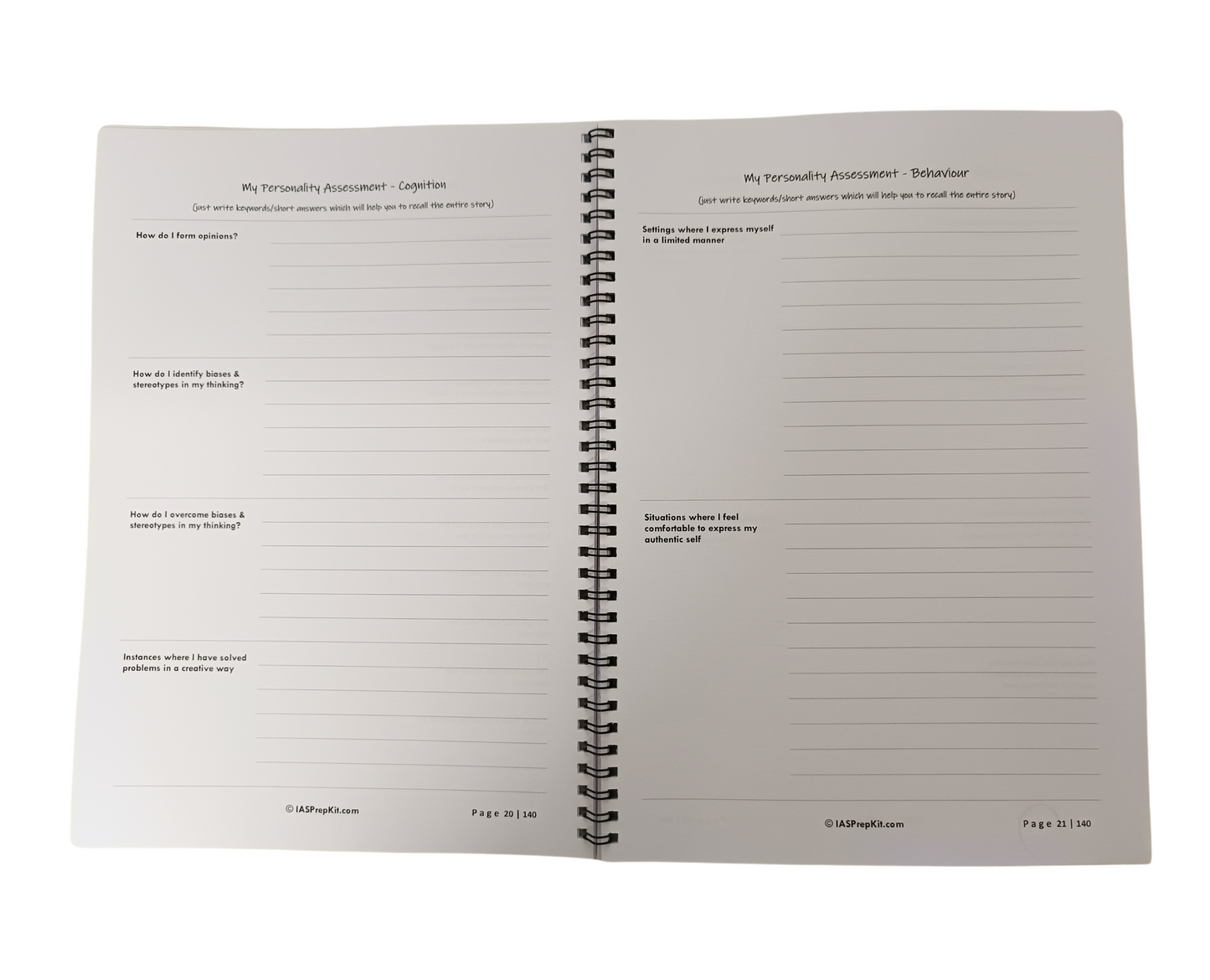 Pinnacle - Journal & Workbook for Civil Services Personality Test - A4 Size