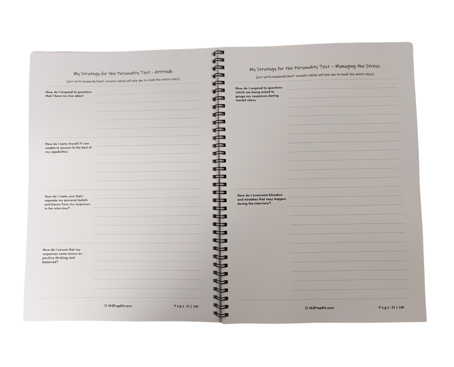 Pinnacle - Journal & Workbook for Civil Services Personality Test - A4 Size