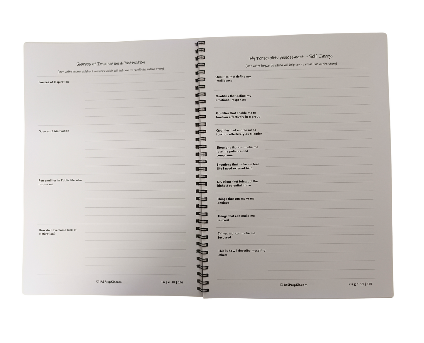 Pinnacle - Journal & Workbook for Civil Services Personality Test - A4 Size