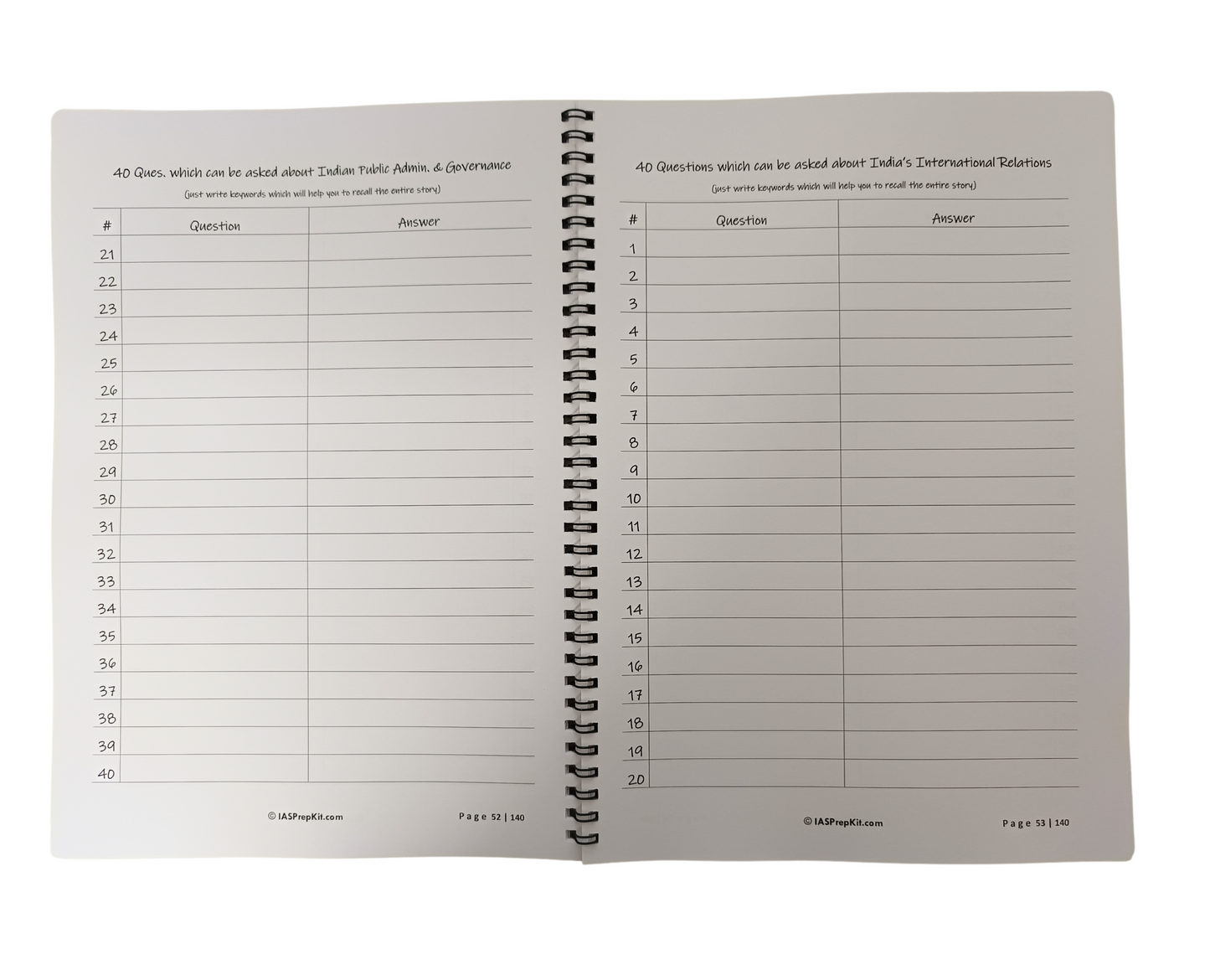 Pinnacle - Journal & Workbook for Civil Services Personality Test - A4 Size