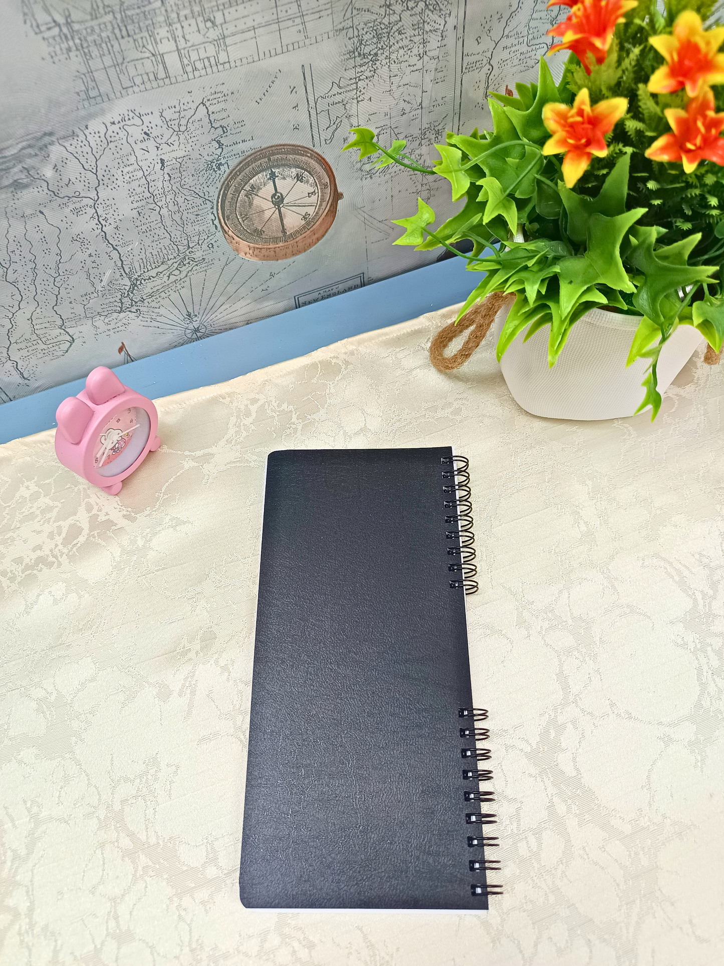 Ivory Bloom Cover Design - Slim Pad - 200 Pages