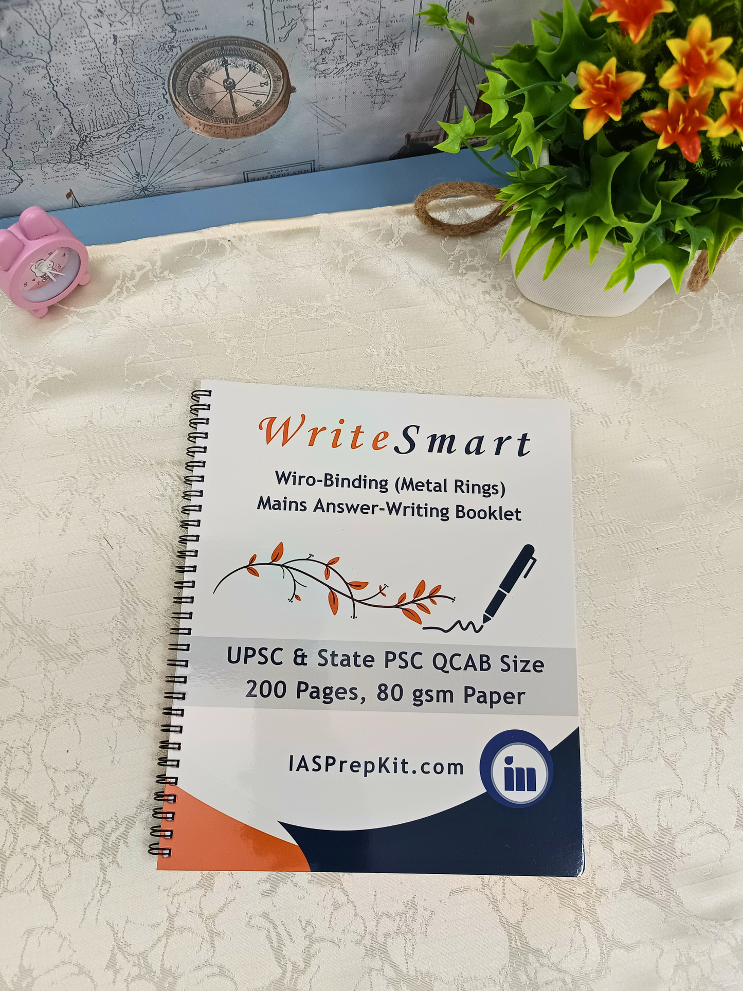 WriteSmart Orange - 5 Booklets (Total 1,000 Pages)