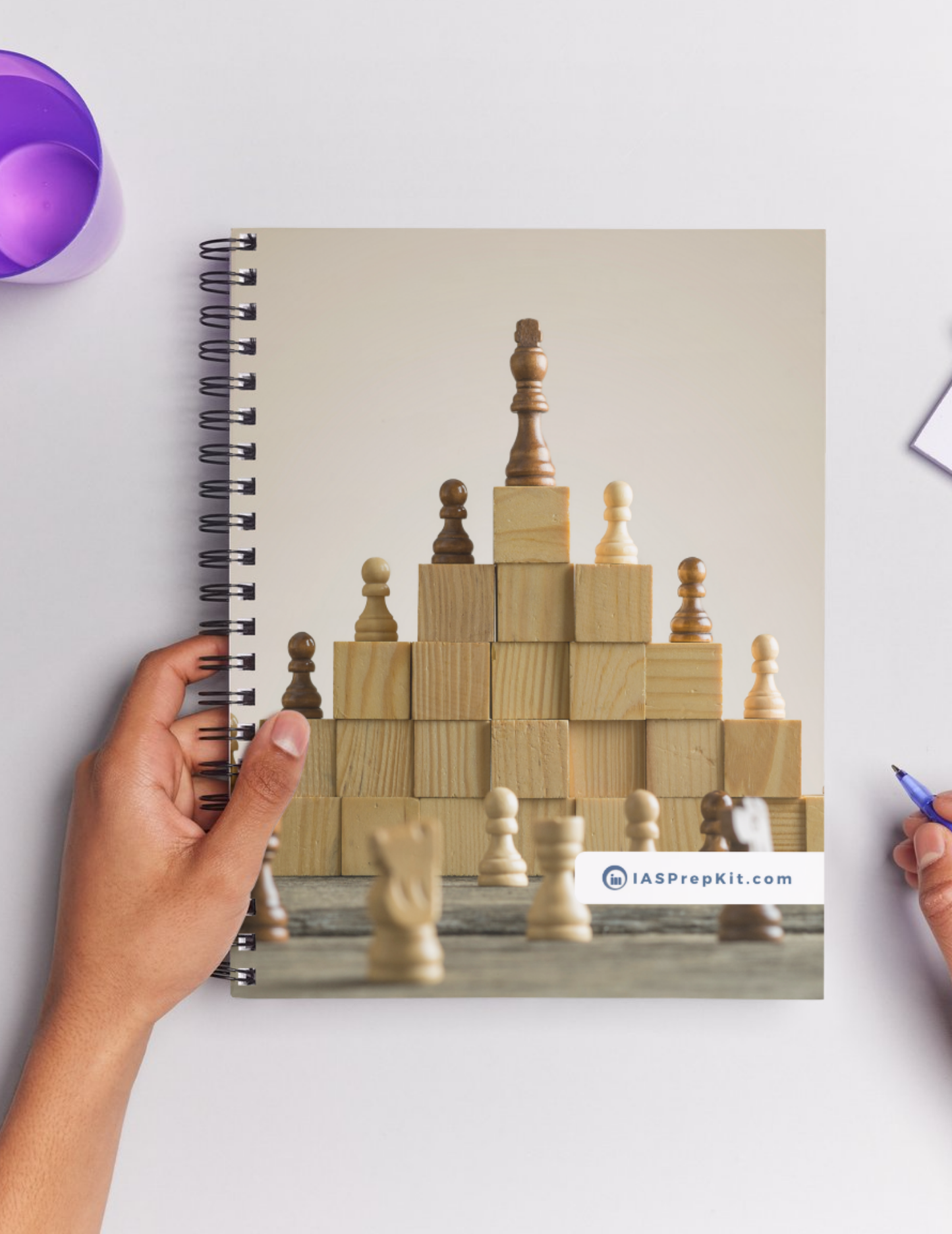 ON THE TOP Cover Page - Unruled 200 Pages (UPSC QCAB Size) Notebook - Wiro Binding (Metal Rings) - Inclusive of 12% GST - FREE Shipping