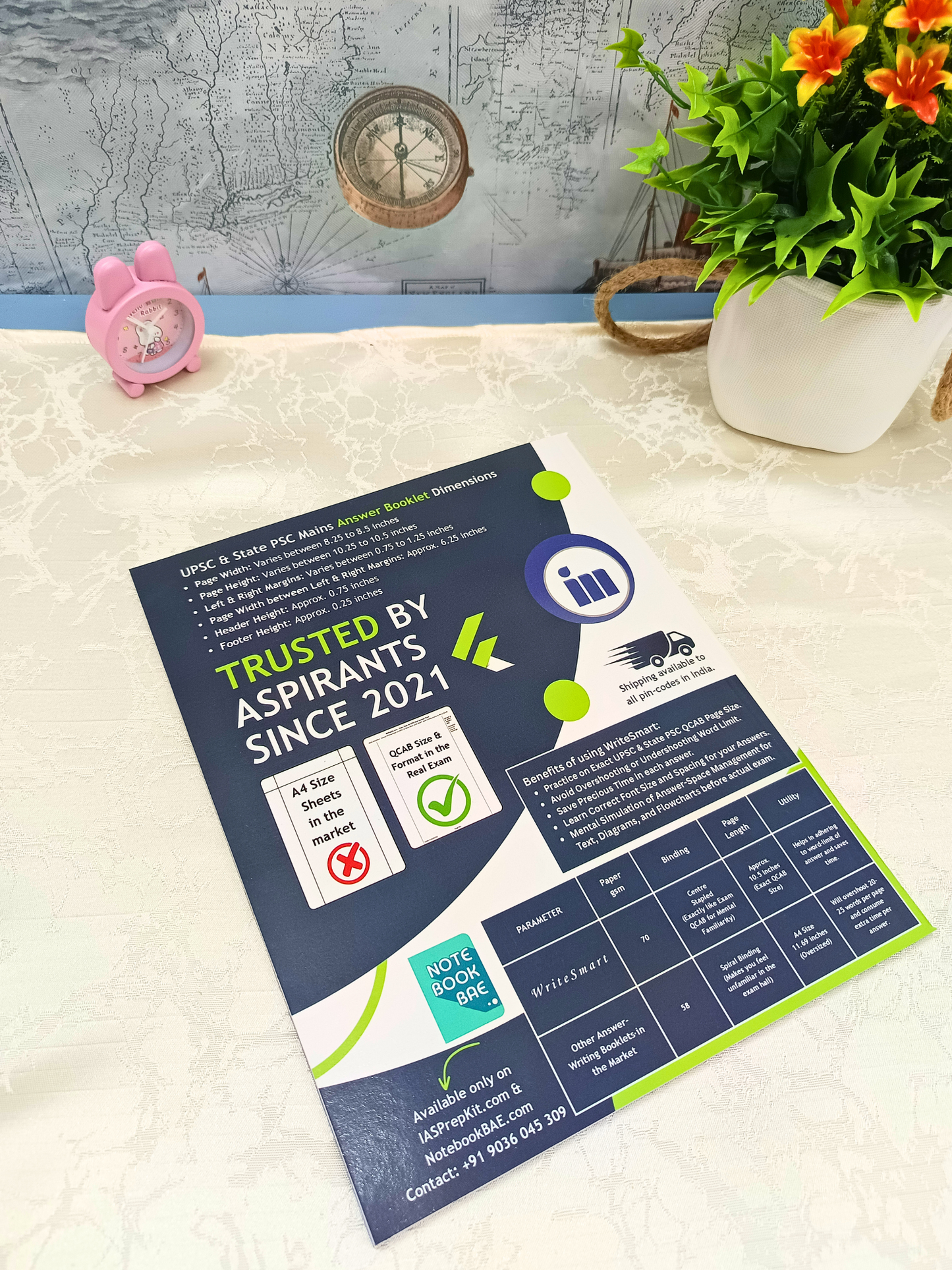 WriteSmart Green - 20 Booklets (Total 2,000 Pages)