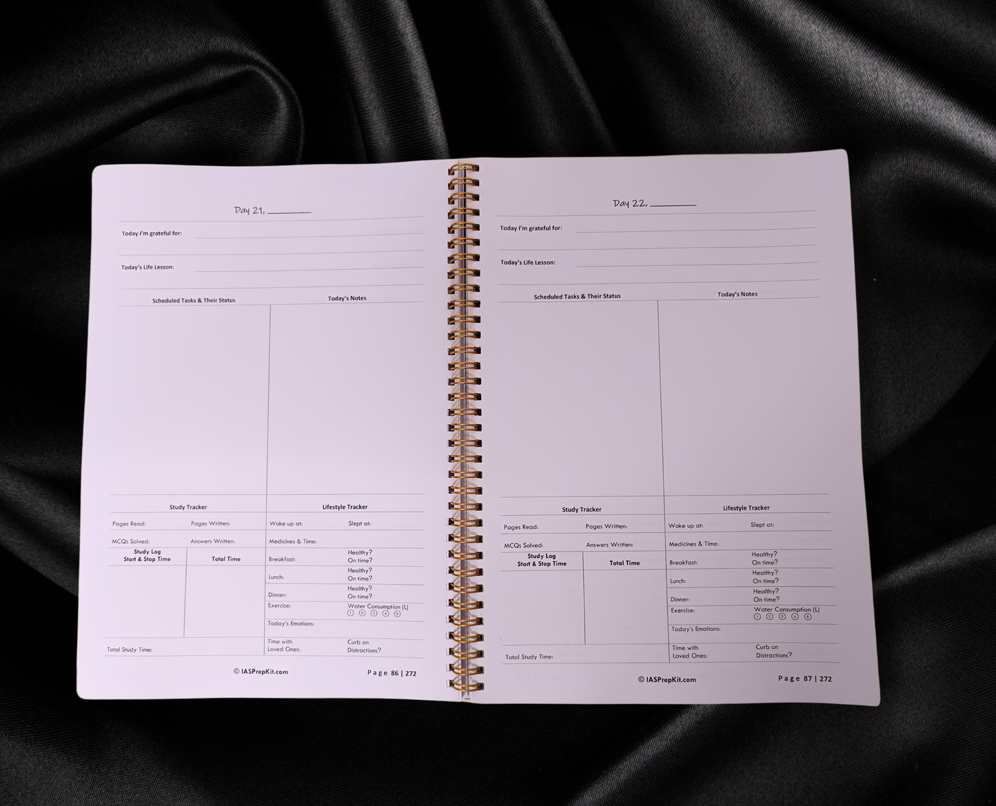 A4 Size - Zenith 6E - Exam Planner, Study & Lifestyle Journal for 6 Months (You can use this from any date)