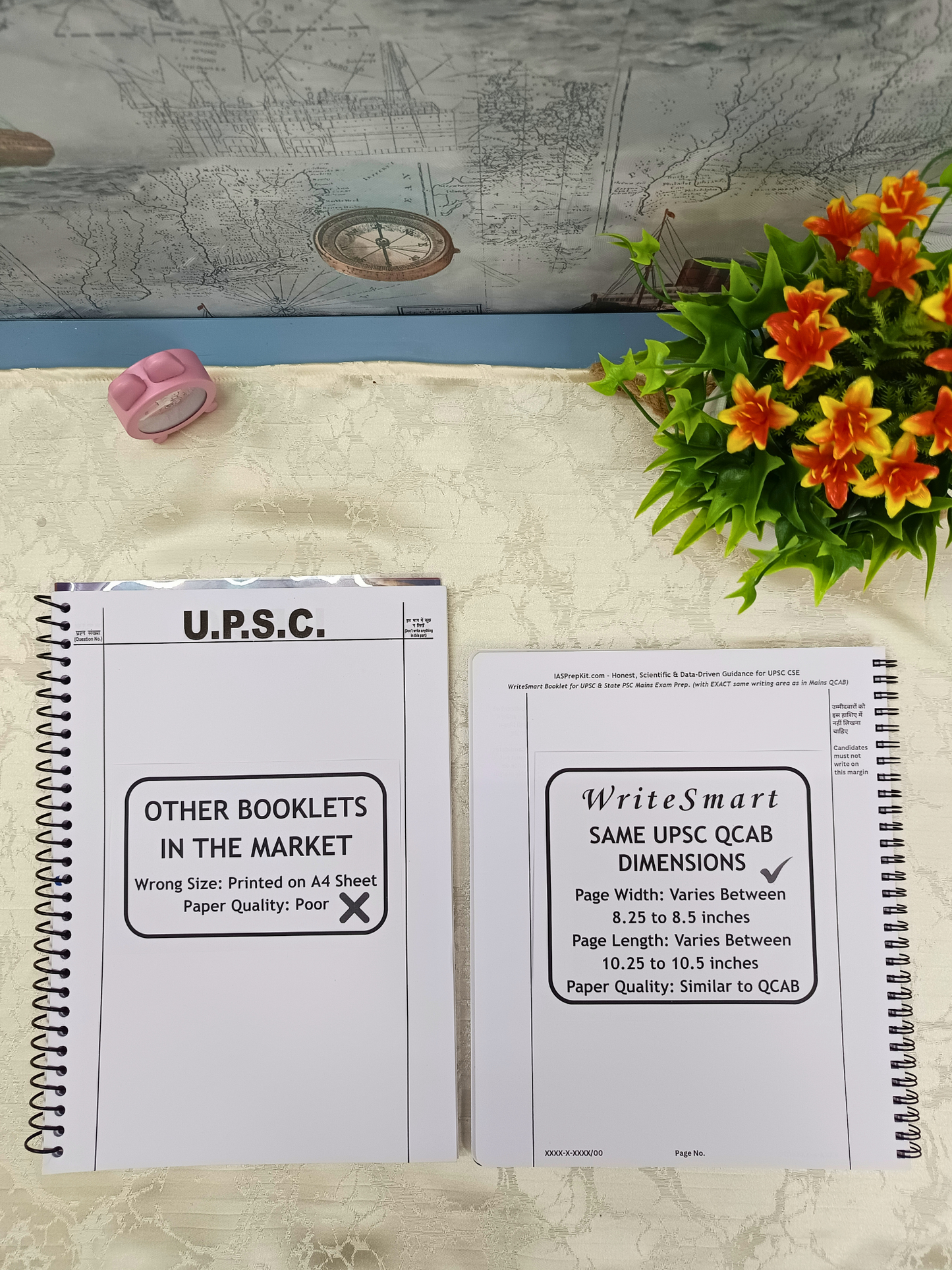 WriteSmart Orange - 5 Booklets (Total 1,000 Pages)