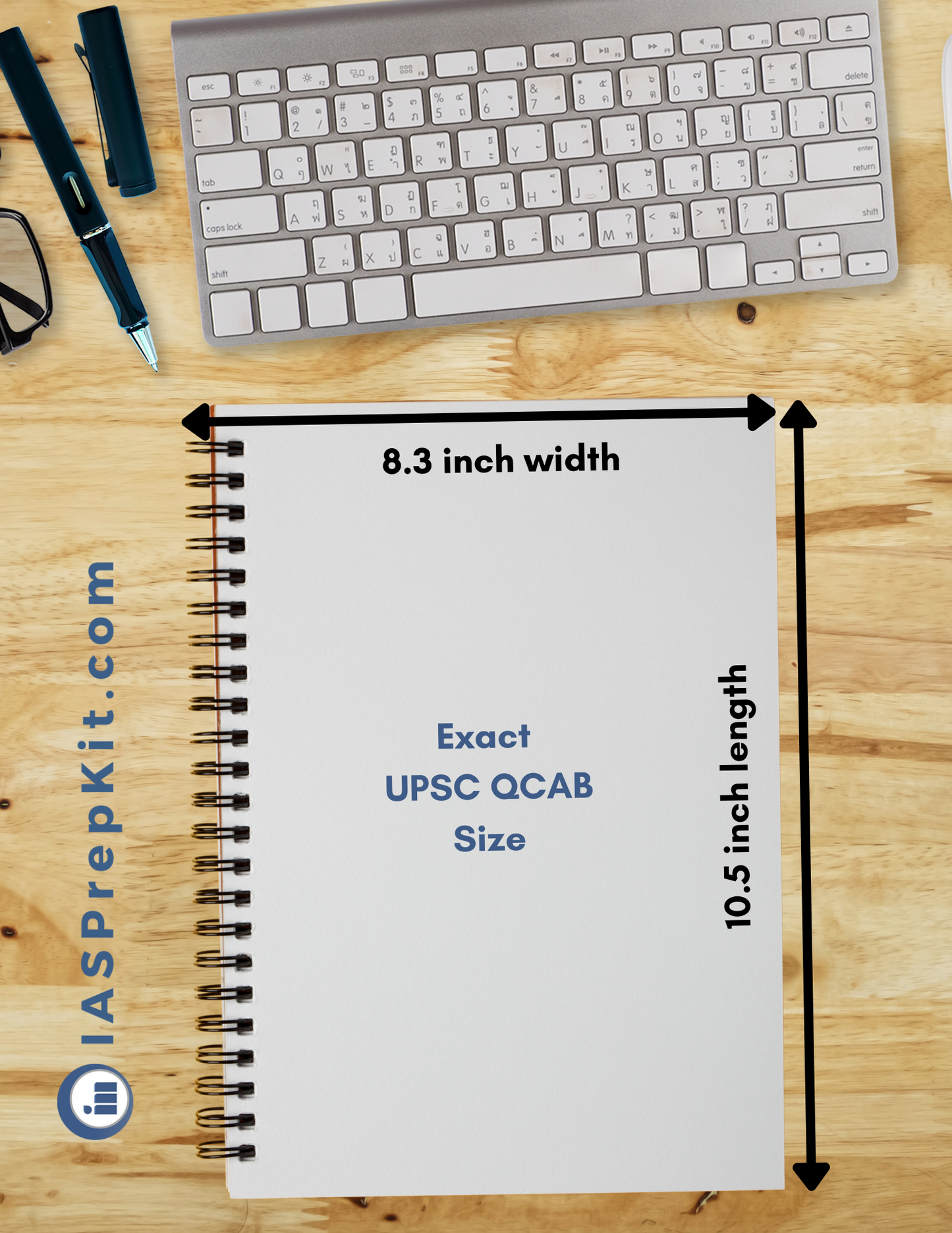 AGRICULTURE Cover Page - Unruled 200 Pages (UPSC QCAB Size) Notebook - for MAINS - Wiro Binding (Metal Rings) - Inclusive of 12% GST - FREE Shipping
