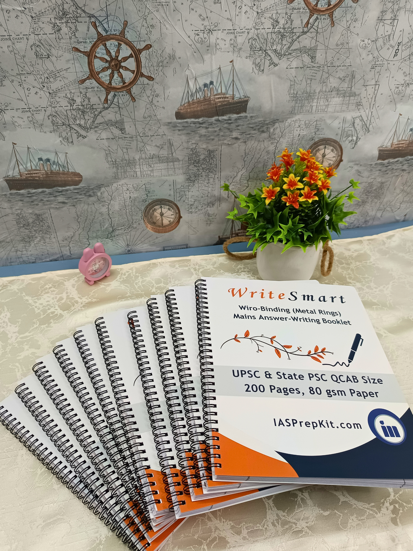 WriteSmart Orange - 10 Booklets (Total 2,000 Pages)