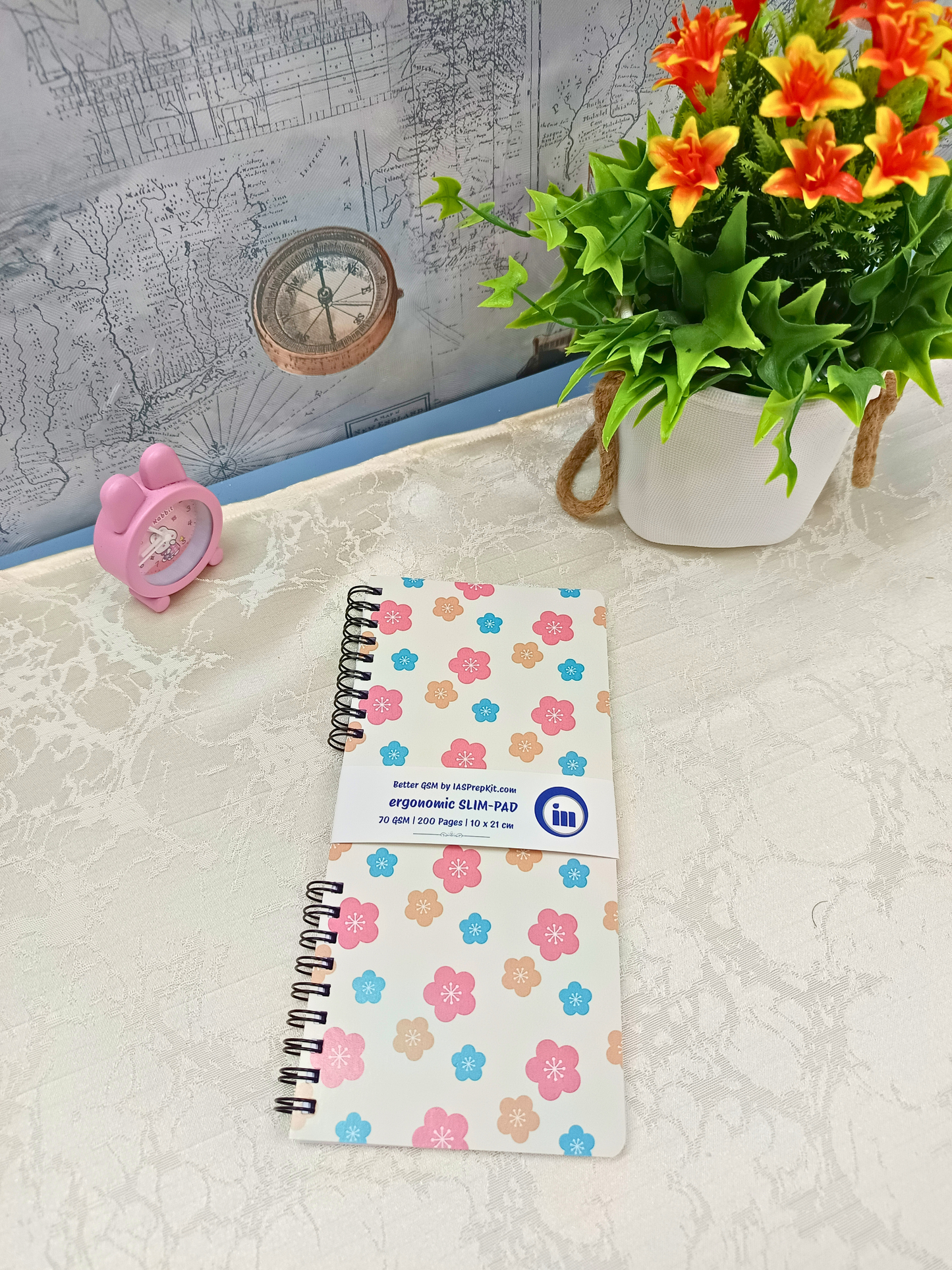 Pastel Meadow Cover Design - Slim Pad - 200 Pages