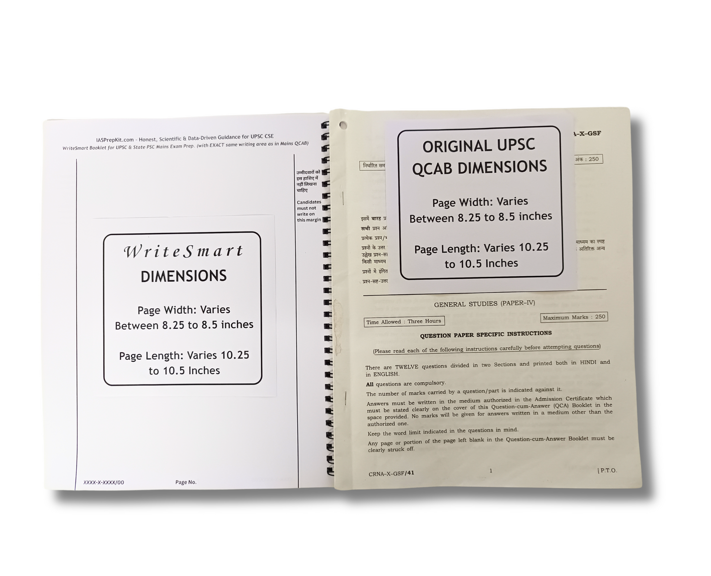 5 Booklets - 200 Pages per booklet, Total 1,000 Pages (including both sides) - WriteSmart Orange - Useful for daily answer writing & notes