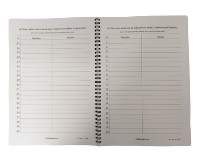 Pinnacle - Journal & Workbook for Civil Services Personality Test  - A4 Size