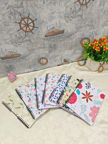 Buy ALL 7 Cover Designs for Rs. 89 EACH - Small Size A5 Notebook - 200 Pages each