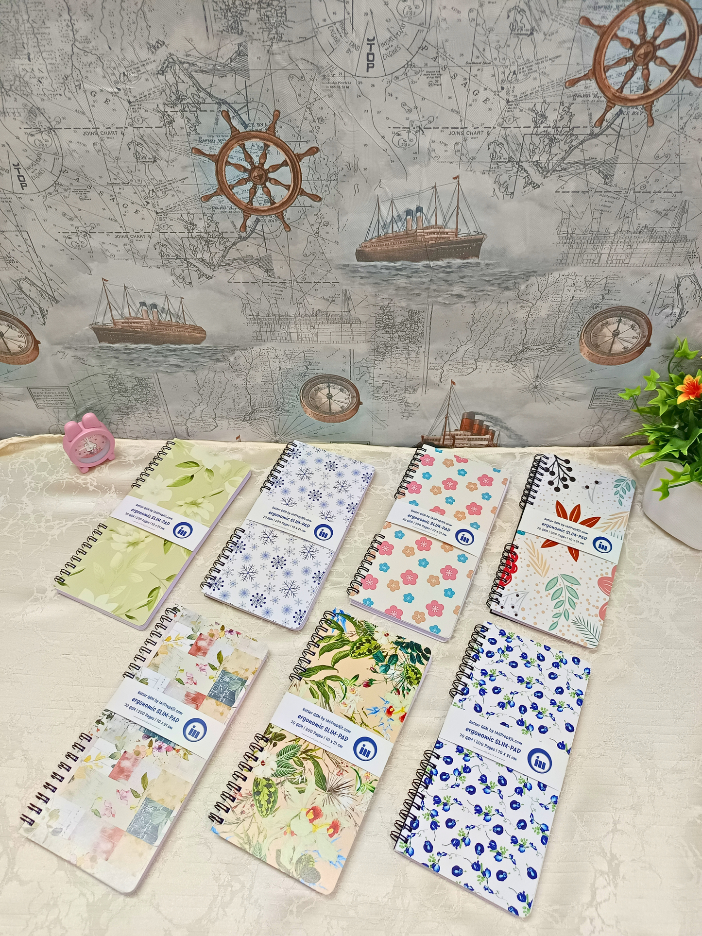 Buy ALL 7 Cover Designs for Rs. 79 EACH - Slim Pad - 200 Pages each