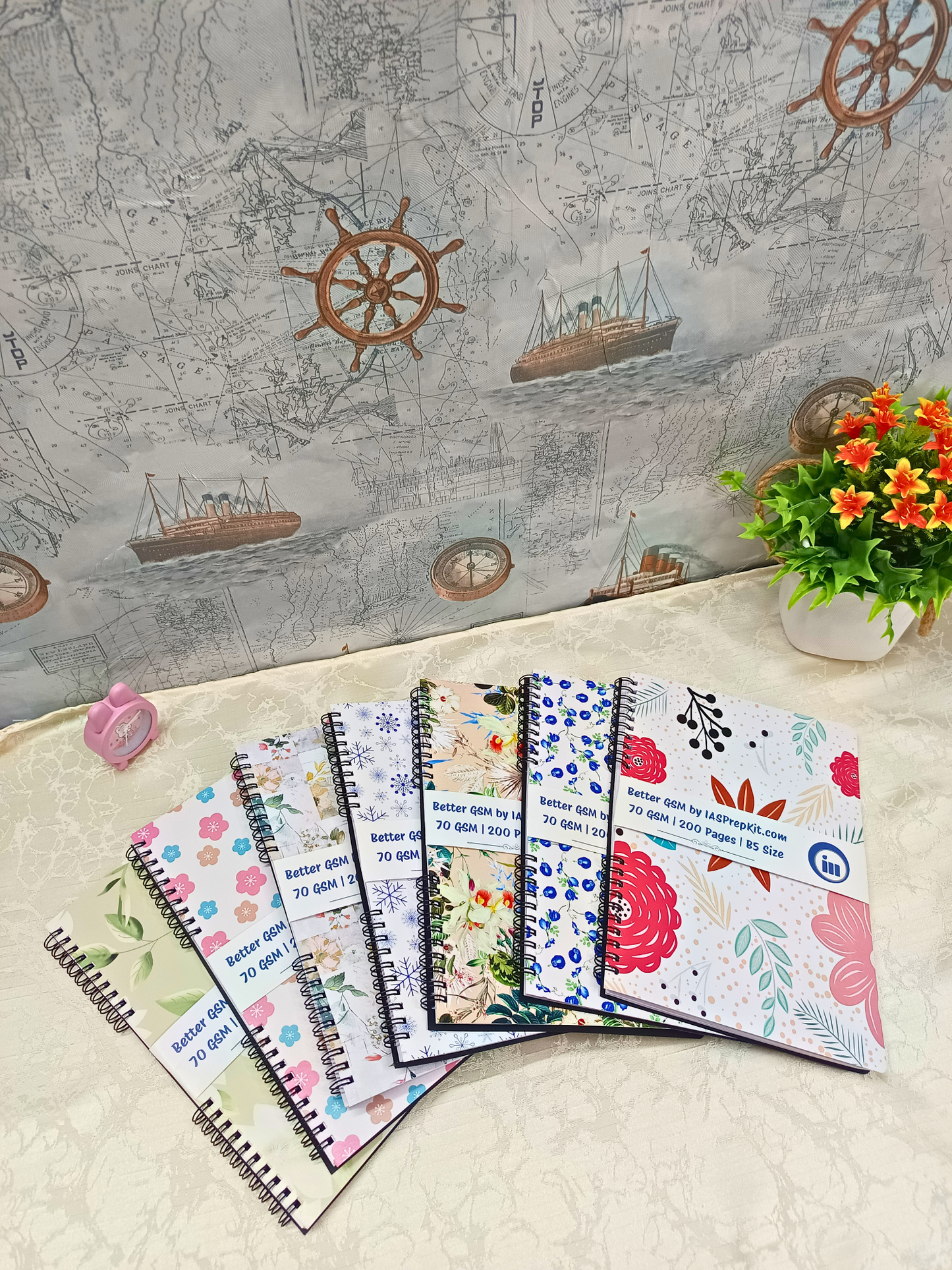 Buy ALL 7 Cover Designs for Rs. 109 EACH - Standard Size B5 Notebook - 200 Pages each