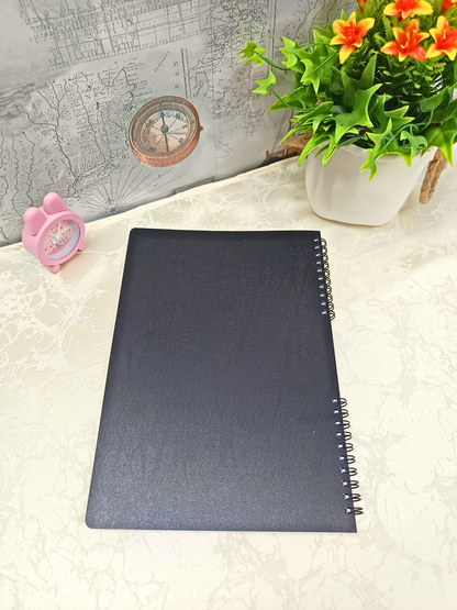 Terra Floral Cover Design - Standard Size B5 Notebook - 200 Pages