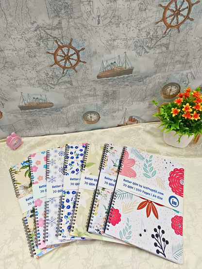 Buy ALL 7 Cover Designs for Rs. 149 EACH - Large Size A4 Notebook - 200 Pages each