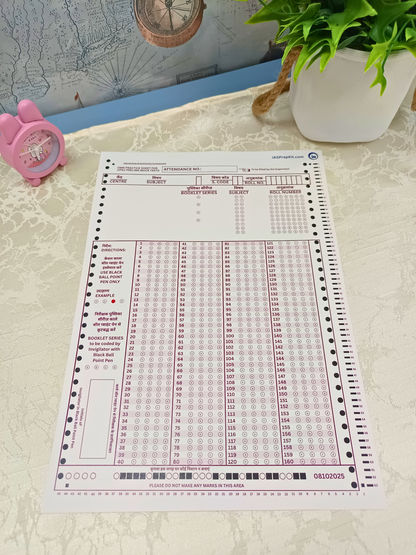25 OMR Practice Sheets - Exact UPSC Replica