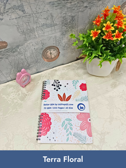 Buy ALL 7 Cover Designs for Rs. 89 EACH - Small Size A5 Notebook - 200 Pages each