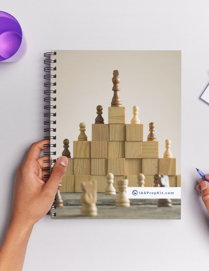 ON THE TOP Cover Page - Unruled 200 Pages (UPSC QCAB Size) Notebook - Wiro Binding (Metal Rings) - Inclusive of 12% GST - FREE Shipping