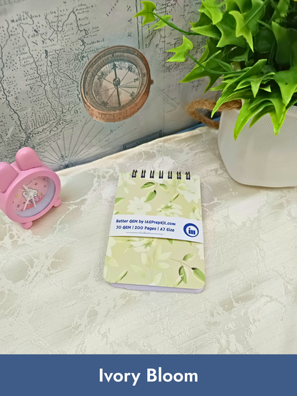 Buy ALL 7 Cover Designs for Rs. 49 EACH - A7 Size Pocket Notepad - 200 Pages each