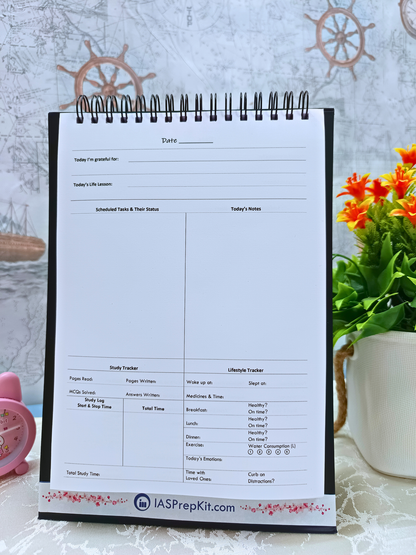 Focus Flow - Undated 180 Day Desk Journal - A5 Size