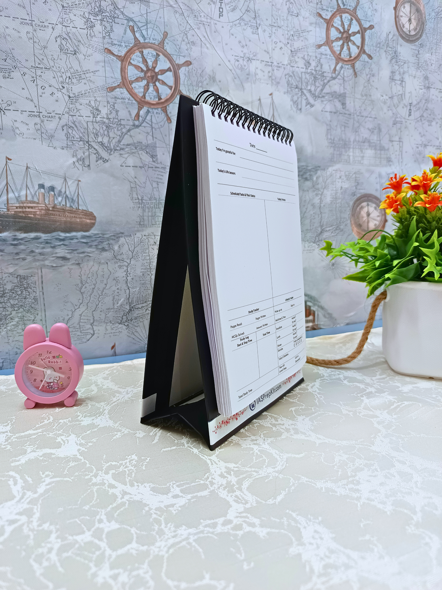 Focus Flow - Undated 180 Day Desk Journal - A5 Size