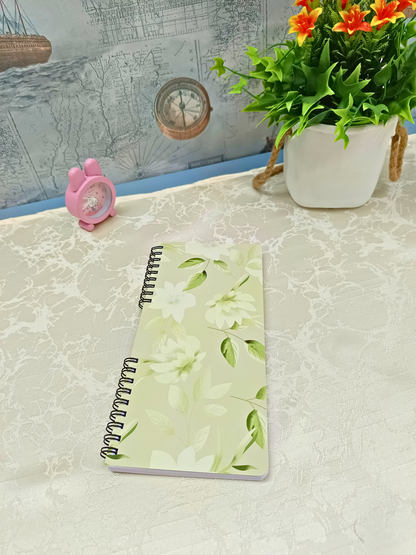 Ivory Bloom Cover Design - Slim Pad - 200 Pages