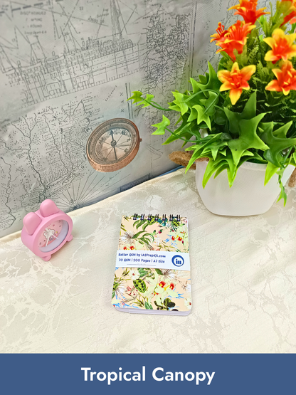 Buy ANY 2 Cover Designs for Rs. 74 EACH - A7 size Pocket Notepad - 200 Pages each