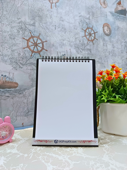 Vision Pad - Unruled Notepad with Desk Stand - 200 Pages - A5 Size - 70 GSM pages