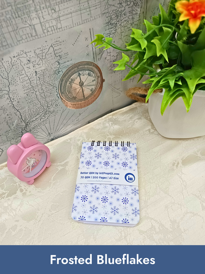 Buy ALL 7 Cover Designs for Rs. 49 EACH - A7 Size Pocket Notepad - 200 Pages each