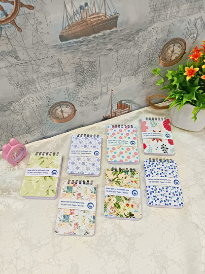 Buy ANY 2 Cover Designs for Rs. 74 EACH - A7 size Pocket Notepad - 200 Pages each