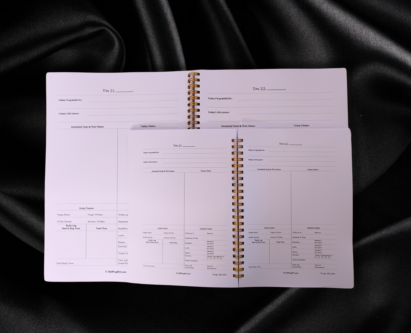 A5 Size - Zenith 6E - Exam Planner, Study & Lifestyle Journal for 6 Months (You can use this from any date)