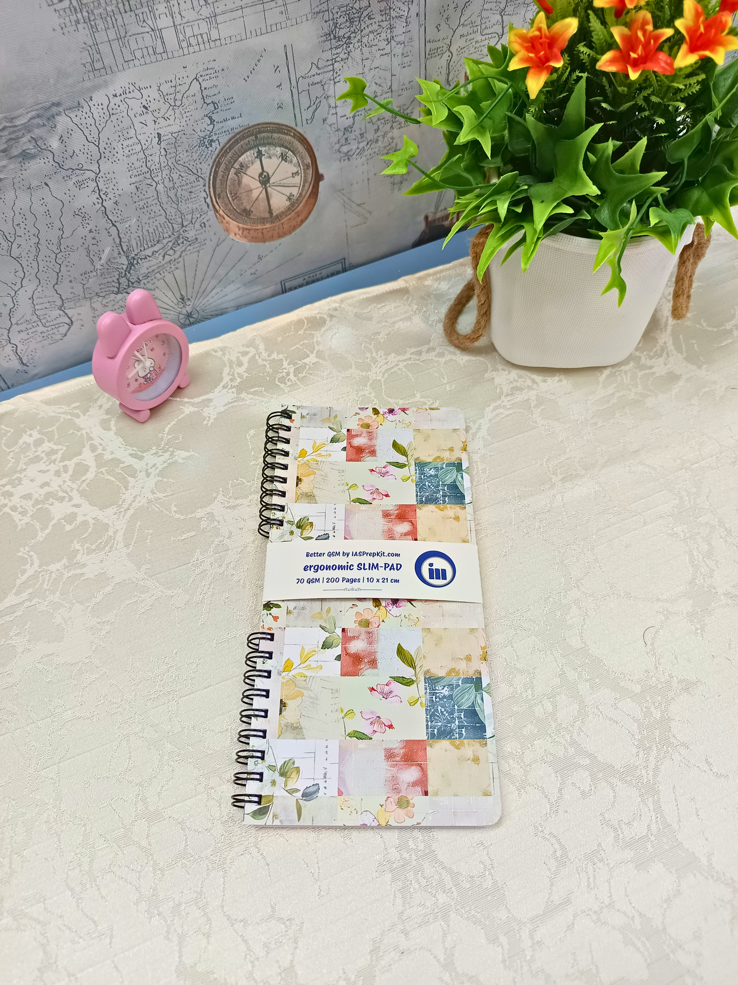 Botanica Tiles Cover Design - Slim Pad - 200 Pages