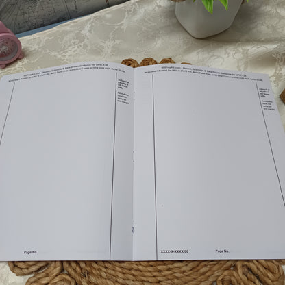 WriteSmart - UPSC Mains Dimensions Empty QCAB for test simulation - 18 Booklets (Total 1152 Pages) - 80 GSM paper