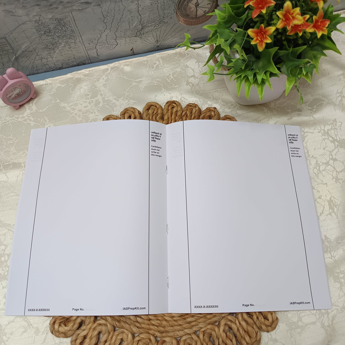 WriteSmart QCAB - UPSC Mains Dimensions Empty QCAB for test simulation - 18 Booklets (Total 1152 Pages) - 80 GSM paper