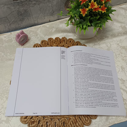 WriteSmart QCAB - UPSC Mains Dimensions Empty QCAB for test simulation - 18 Booklets (Total 1152 Pages) - 80 GSM paper
