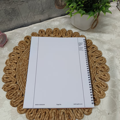WriteSmart Orange - 5 Notebooks (Total 1,000 Pages) - Empty Pages for Answer Writing / Notes with UPSC QCAB Layout - 80 GSM Paper