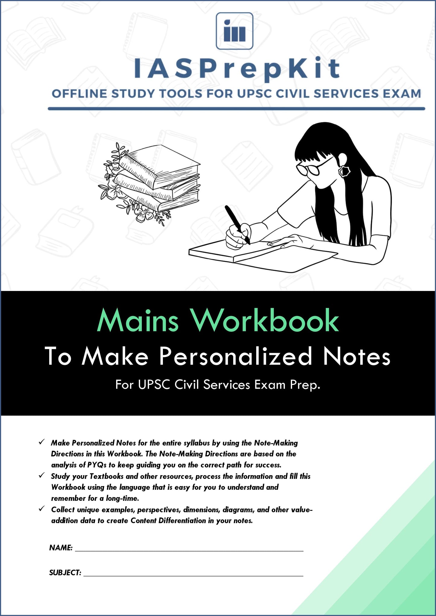 Art & Culture (GS 1) - Mains Workbook to Make Personalized Notes for UPSC Civil Services Exam
