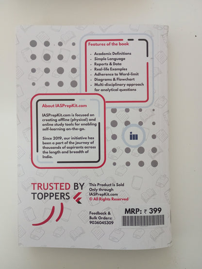 Solved PYQs - UPSC CS Mains 2024 - GS 1,2,3,4 & Essay - Pointwise & Word-limit based answers  - Price below is the final price including shipping