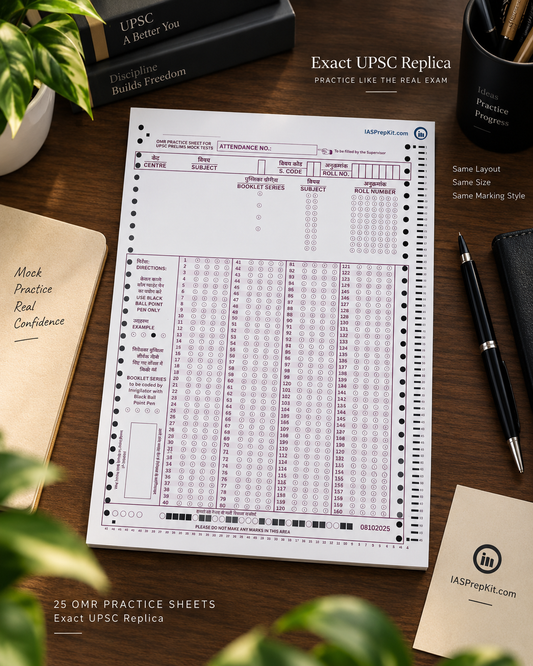 50 OMR Practice Sheets - Exact UPSC Replica