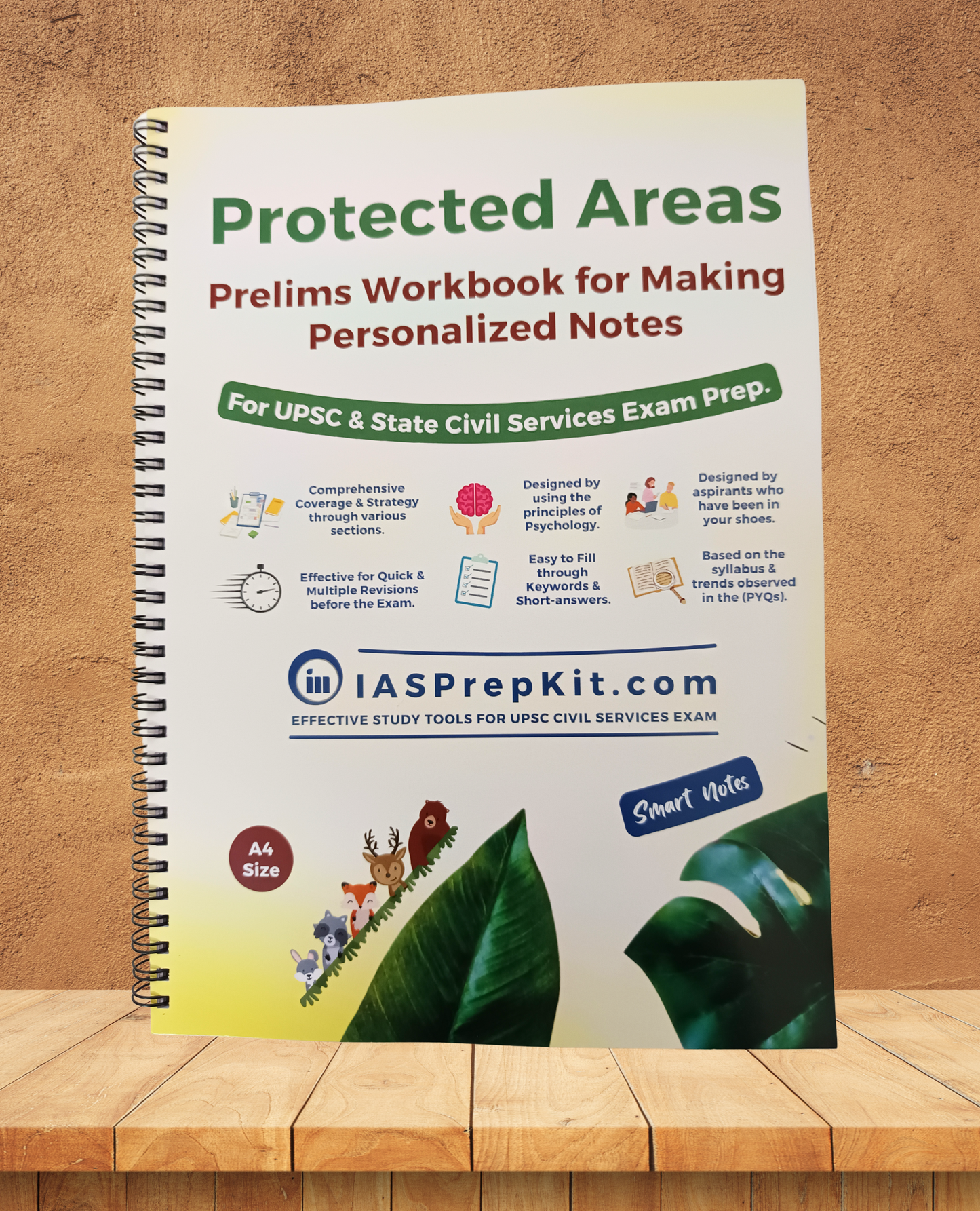 Protected Areas - Prelims Workbook for Making Personalized Notes - A4 Size