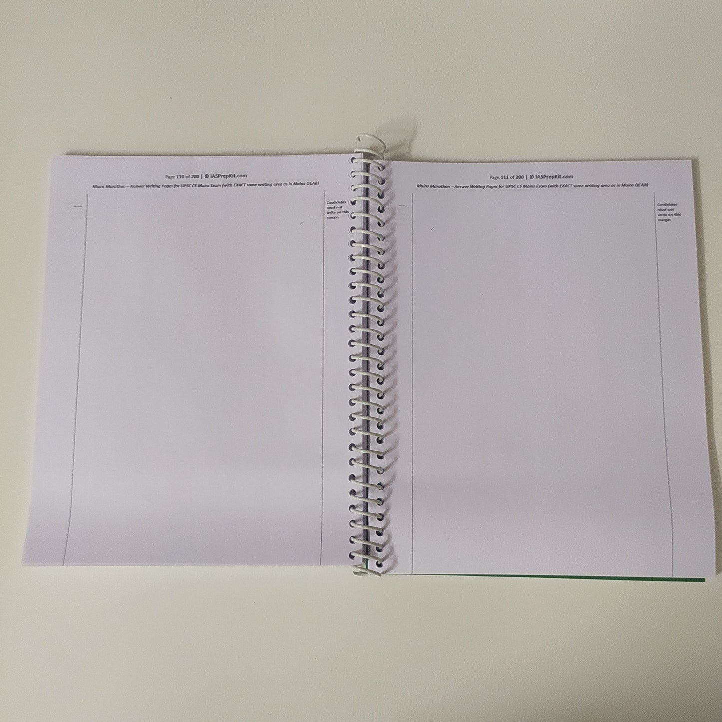 10 Booklets Mains Marathon Answer Writing Booklets for UPSC CS Mai